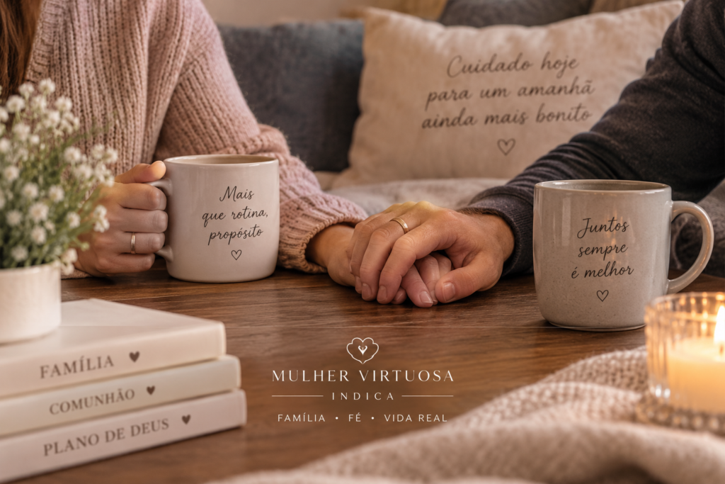 Casal cuidando do casamento com cumplicidade e parceria