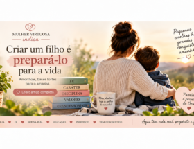 Mãe e filho juntos representando como preparar o filho para a vida com fé, amor e bons valores.