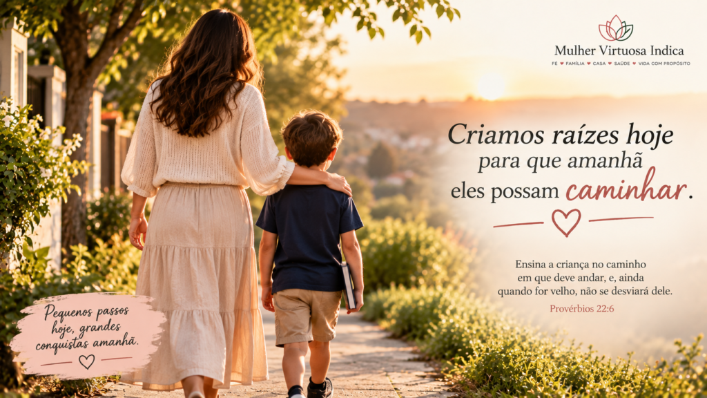 Criamos raízes hoje para que amanhã eles possam caminhar