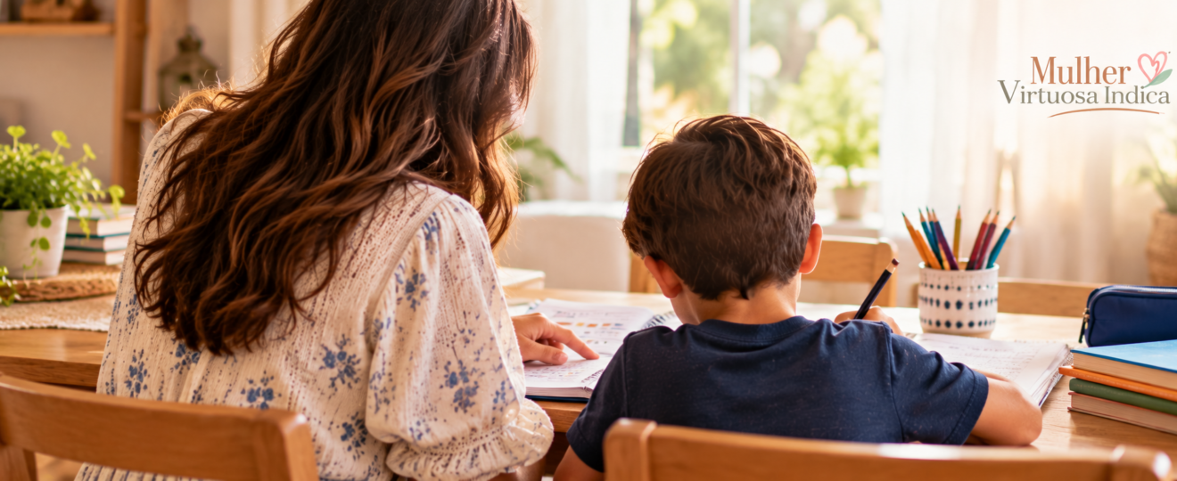 Acompanhar meu filho na escola e participar da educação em casa